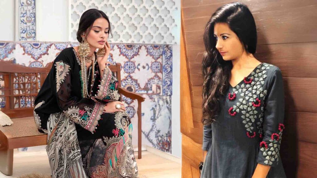 Designer Embroidered Suits and Modern Thread Work Kurti – Asgar Molla